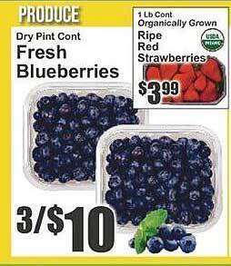 Key Food Fresh blueberries offer