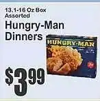 Key Food Hungry-man dinners offer
