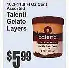Key Food Talenti gelato layers offer