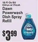 Key Food Dawn powerwash dish spray refill offer