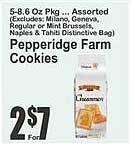 Key Food Pepperidge farm cookies offer
