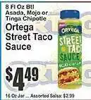 Key Food Ortega street taco sauce offer