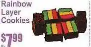Key Food Rainbow layer cookies offer