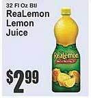 Key Food Realemon lemon juice offer