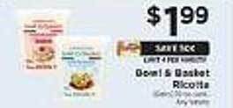 ShopRite Bowl & basket ricotta offer