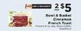 ShopRite Bowl & basket cinnamon french toast offer