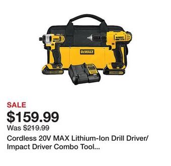 Tractor Supply Company Cordless 20v max lithium-ion drill driver/impact driver combo tool kit, 1.3 ah offer
