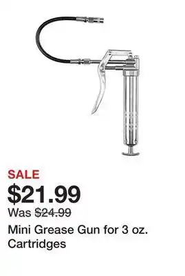 Tractor Supply Company Mini grease gun for 3 oz. cartridges offer