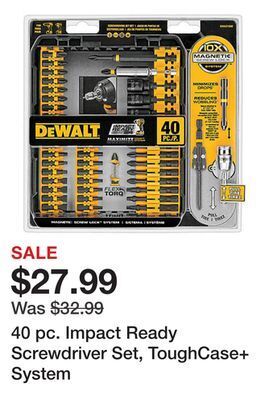 Tractor Supply Company 40 pc. impact ready screwdriver set, toughcase+ system offer