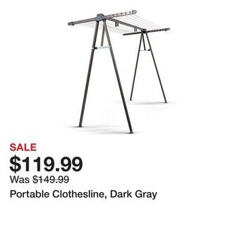 Tractor Supply Company Portable clothesline, dark gray offer