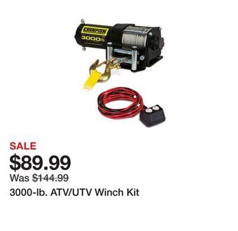 Tractor Supply Company 3000-lb. atv/utv winch kit offer