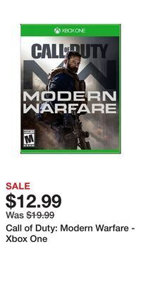 Game Stop Call of duty: modern warfare - xbox one offer