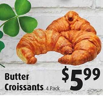Gristedes Butter croissants offer