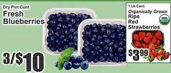 Super Fresh Fresh blueberries offer