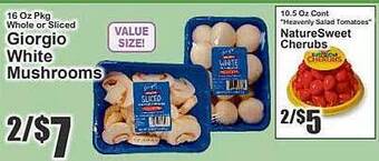 Giorgio white mushrooms