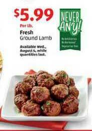 Aldi Fresh Ground Lamb offer