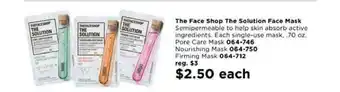 Avon The Face Shop The Solution Face Mask offer