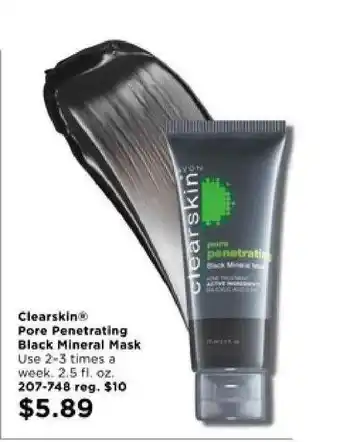 Avon Clearskin Pore Penetrating Black Mineral Mask offer