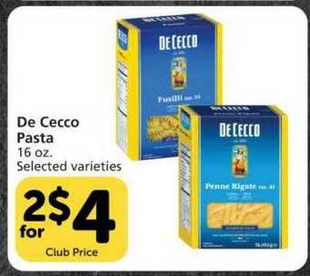 Pavilions De Cecco Pasta offer