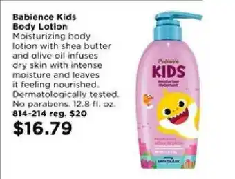 Avon Babience Kids Body Lotion offer