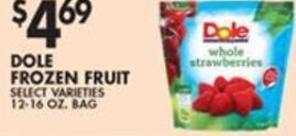 Met Foodmarkets Dole Frozen Fruit offer