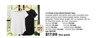 Avon 2-pack Crew-neck Pocket Tees offer