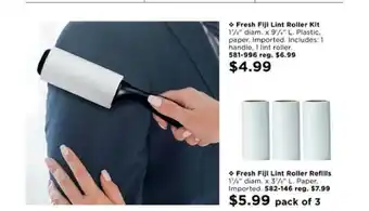 Avon Fresh Fiji Lint Roller Kit, Fresh Fiji Lint Roller Refills offer