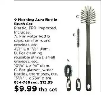 Avon Morning Aura Bottle Brush Set offer