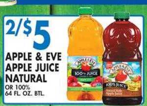 Associated Apple & eve apple juice natural offer