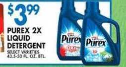 Associated Purex 2x liquid detergent offer