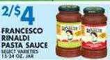 Associated Francesco rinaldi pasta sauce offer