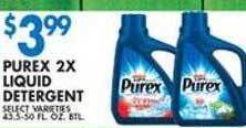 Associated Purex 2x liquid detergent offer