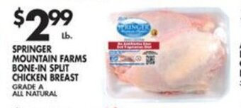 Met Foodmarkets Springer Mountain Farms Bone-in Split Chicken Breast offer