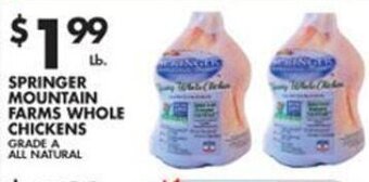Met Foodmarkets Springer Mountain Farms Whole Chickens offer