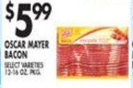 Met Foodmarkets Oscar Mayer Bacon offer