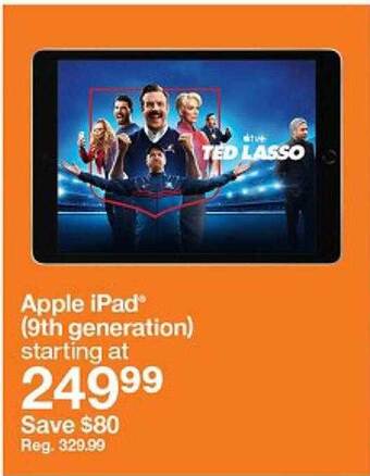 Target Apple ipad (9th generation) offer