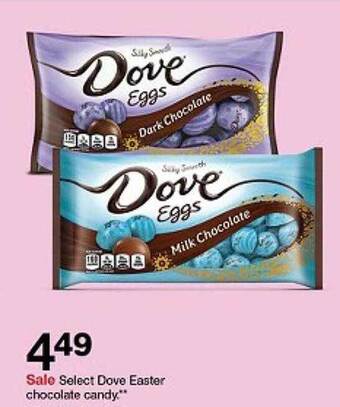 Target Select dove easter chocolate candy offer