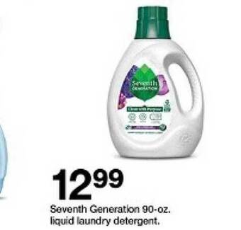 Target Seventh generation liquid laundry detergent offer