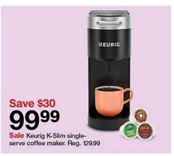Target Keurig k-slim single-serve coffee maker offer