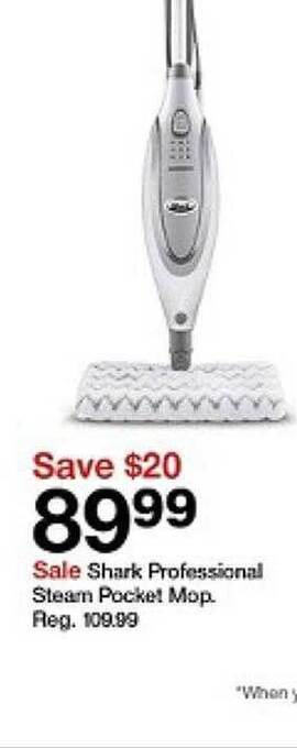 Target Shark professional steam pocket mop offer