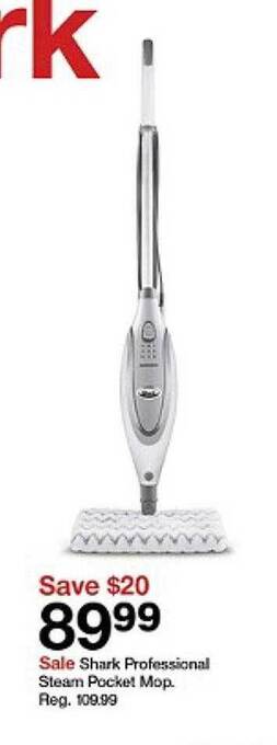 Target Shark professional steam pocket mop offer