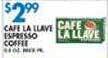 Associated Cafe la llave espresso coffee offer