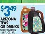 Compare Foods Arizona teas or drinks offer