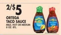 Met Foodmarkets Ortega Taco Sauce offer