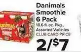 Food Town Store Danimals smoothie 6 pack offer