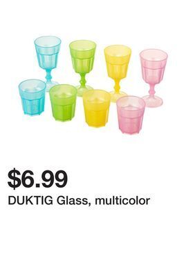 Ikea Duktig glass, multicolor offer