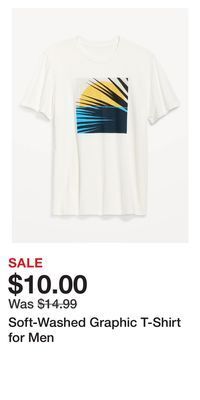 Old Navy Soft-washed graphic t-shirt for men offer
