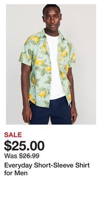 Old Navy Everyday short-sleeve shirt for men offer