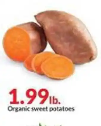 Hy-Vee Organic sweet potatoes offer