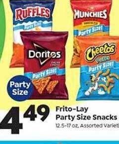 Weis Markets Frito-lay party size snacks offer